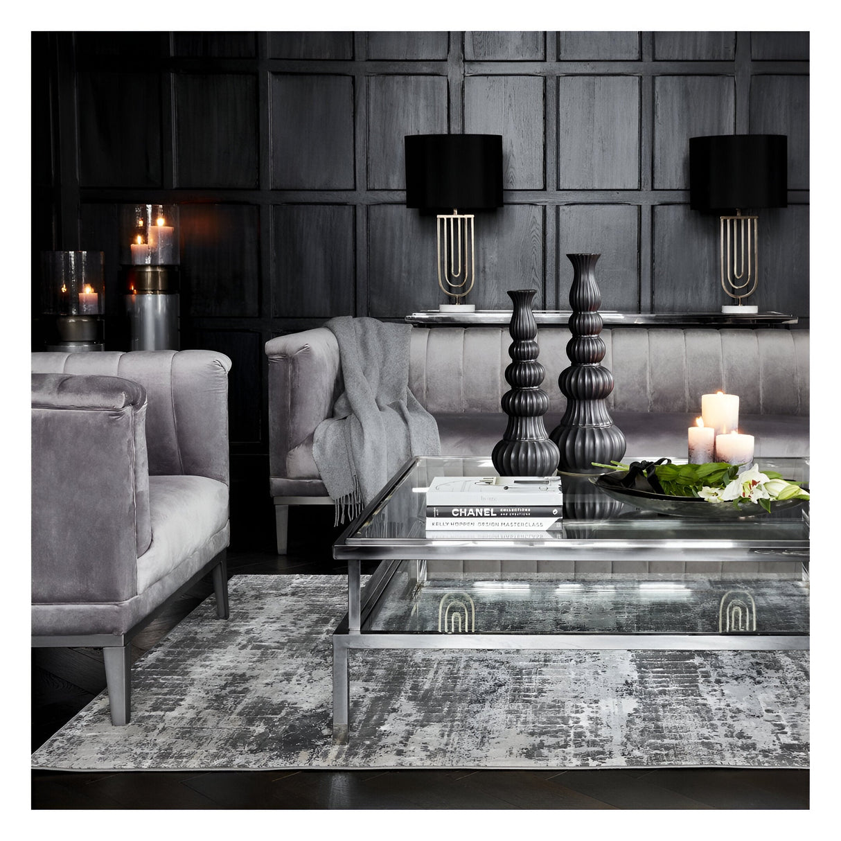 Belgravia Ribbed Occasional Chair - Grey