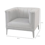 Belgravia Ribbed Occasional Chair - Grey