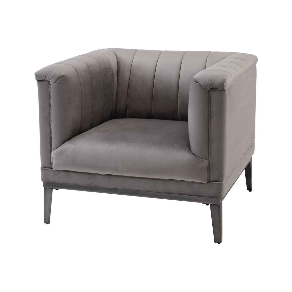 Belgravia Ribbed Occasional Chair - Grey