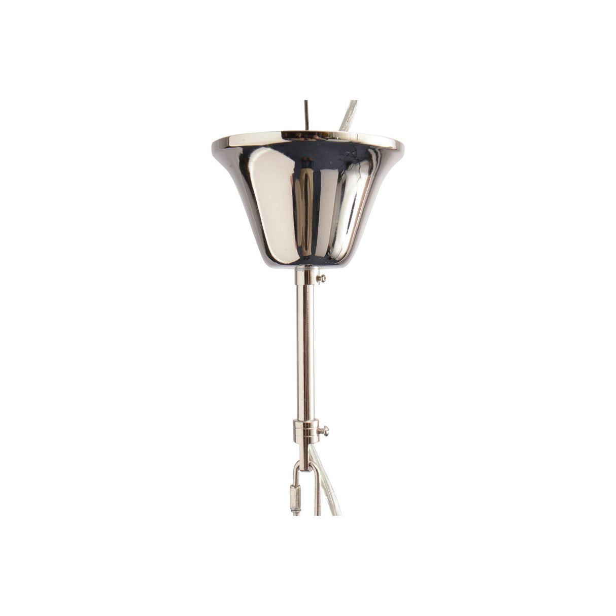 Small 6 Light Starburst Chandelier - Silver