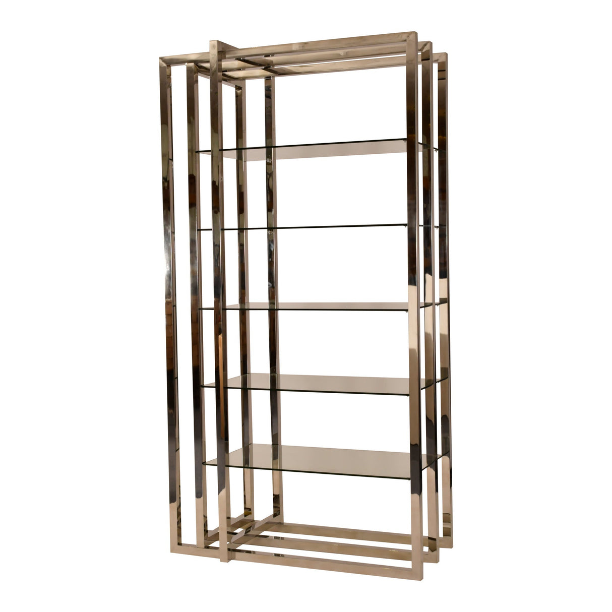 Belgravia Tall Metal Display Unit - Silver
