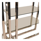 Belgravia Tall Metal Display Unit - Silver