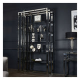 Belgravia Tall Metal Display Unit - Silver