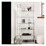 Belgravia Tall Metal Display Unit - Silver