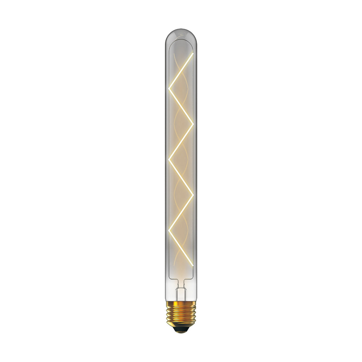 E27 Tube 280mm Zigzag Dimmable LED Bulb 6W 4000K - Smoked