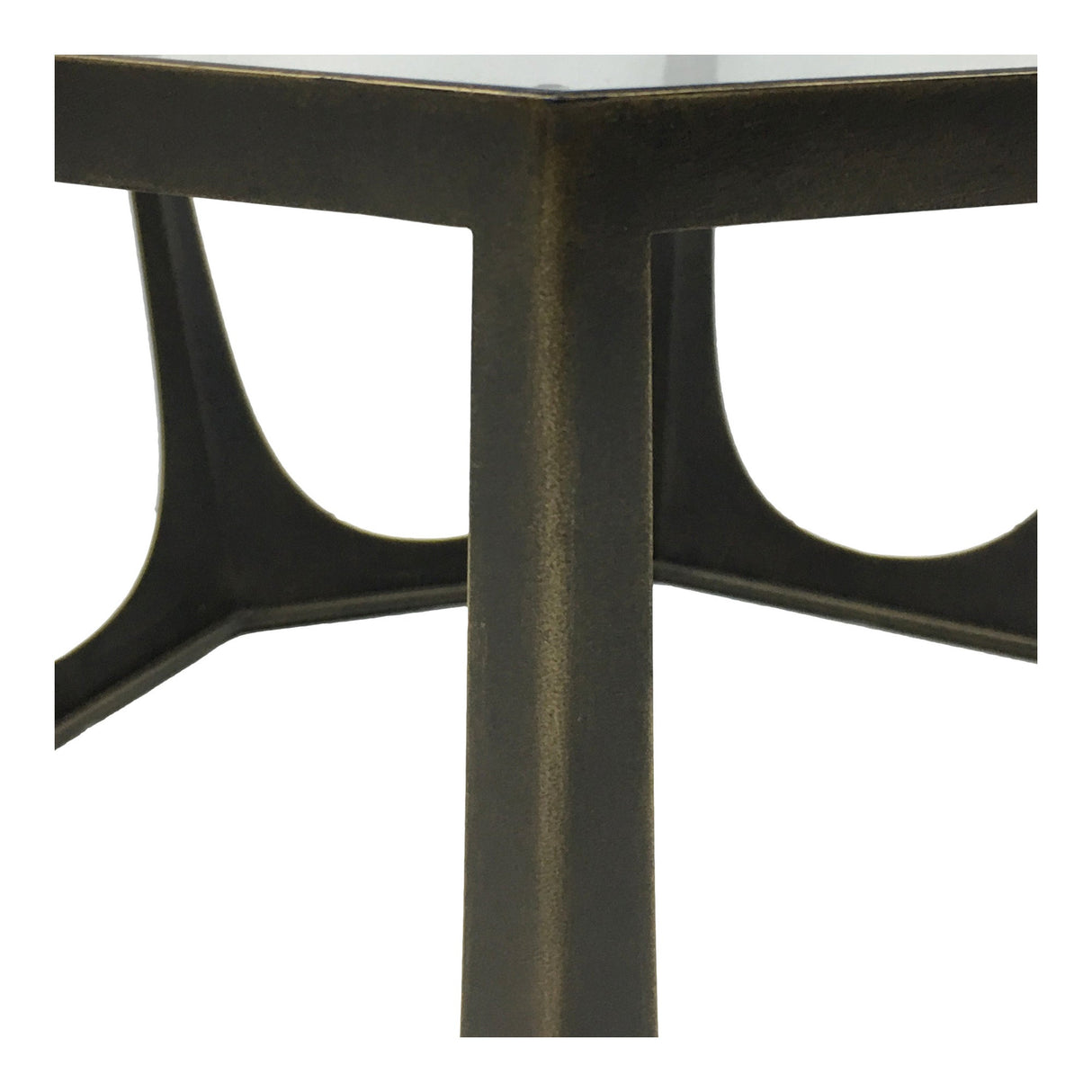 Catalan Coffee Table With Glass Top - Gilded Bronze