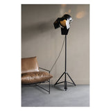 Clarky Tripod Spotlight Floor Lamp - Black