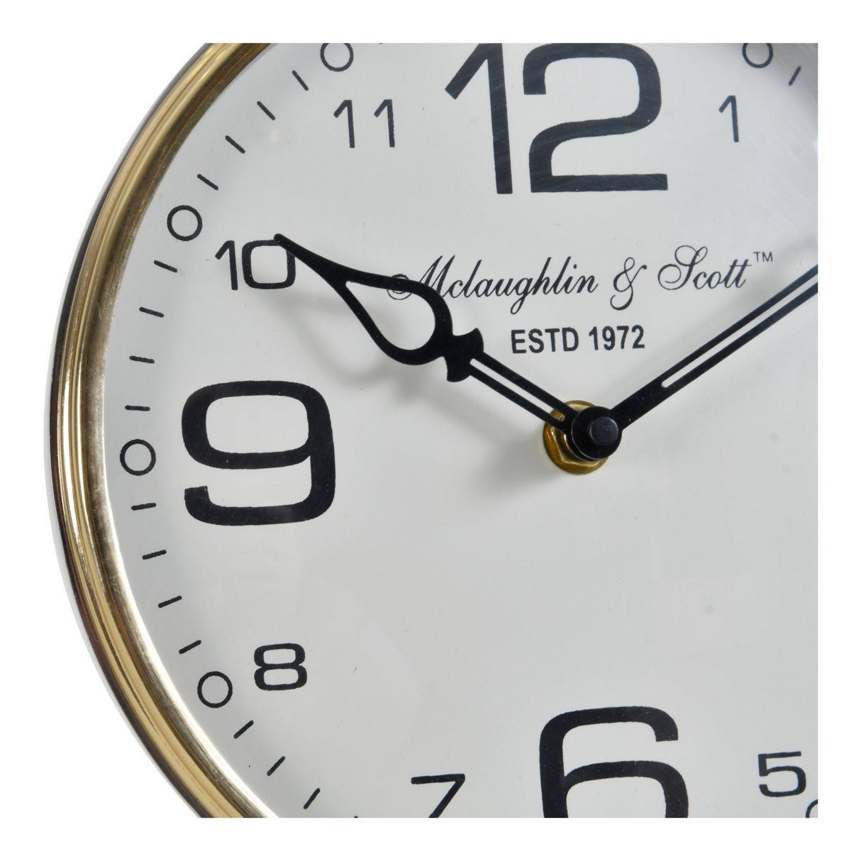 Stollard Mantel Clock With Angle Adjuster - Silver & Gold