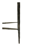 Patterdale Hand Forged Large Console Table - Dark Bronze With Glass Top