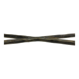 Patterdale Hand Forged Small Console Table - Dark Bronze With Glass Top