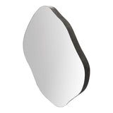 Organic Metal Framed Large Wall Mirror Oak Wood - 97x101cm