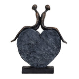 Couple's Love Heart Figurine - 29cm