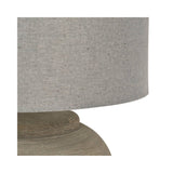 Baslow Etched Small Table Lamp With Shade - Grey