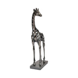 Courtney Black Nickel Hollow Giraffe Figurine - 50cm