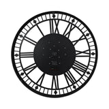 Gibbons Skeleton Wall Clock With Moving Cogs - Black & Grey