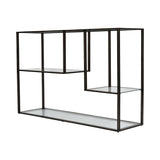 Deveraux Metal & Glass Console Table - Gilded Bronze