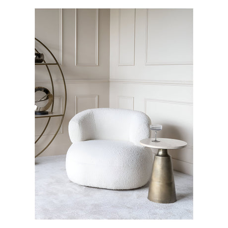 Luna Boucle Occasional Chair - Cream