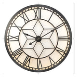 Oversized LED Backlit Wall Clock - Black