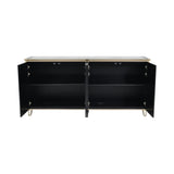 Lexington 4-Door Antique Sideboard - Mirror & Gold