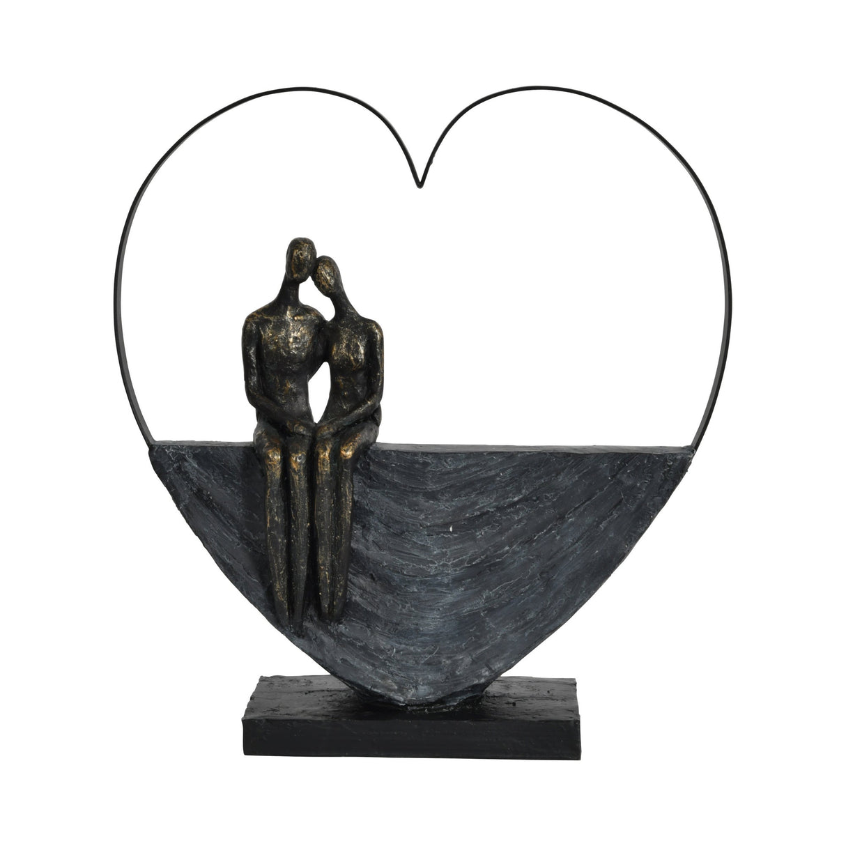 Couple Inside Heart Figurine - 31cm