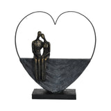 Couple Inside Heart Figurine - 31cm