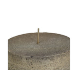 Libra Black & Gold Ombre Pillar Candle - 10x10cm
