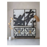 Constellation 5 Light Globe Floor Lamp - Grey & Gold