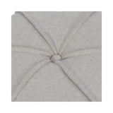 Seamed Fabric Button Stool - Oatmeal