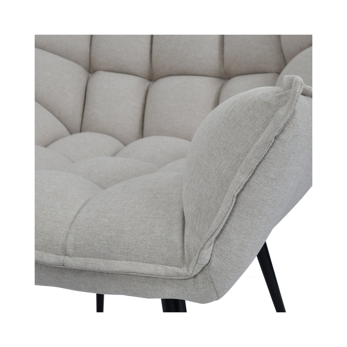 Chrishall Occasional Chair with Footstool - Oatmeal