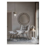 Chrishall Occasional Chair with Footstool - Oatmeal