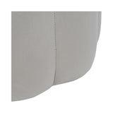 Scallop Velvet Footstool - Smokey Taupe
