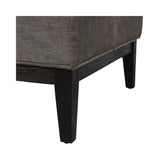 Theodore Buttoned Stool - Warm Grey