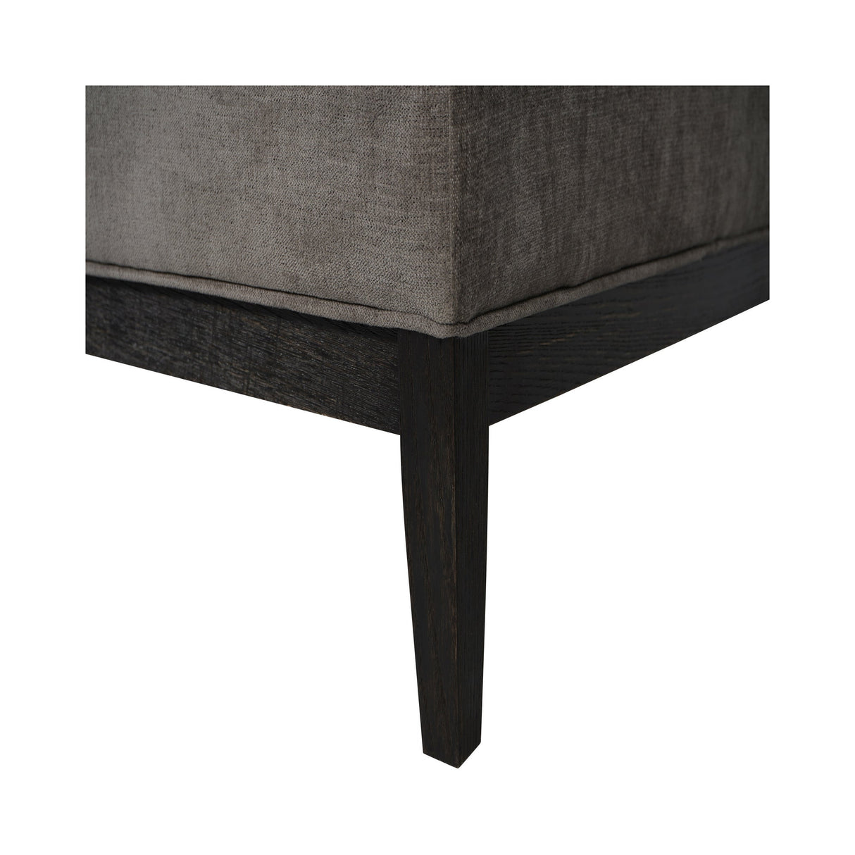 Theodore Buttoned XL Ottoman - Warm Grey
