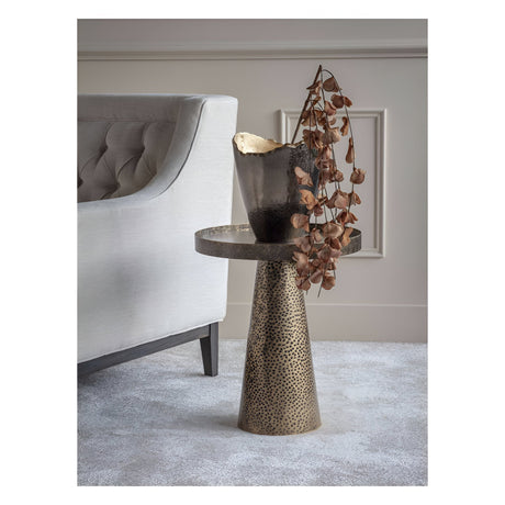 Sandbanks Iron Side Table - Rustic Antique Gold