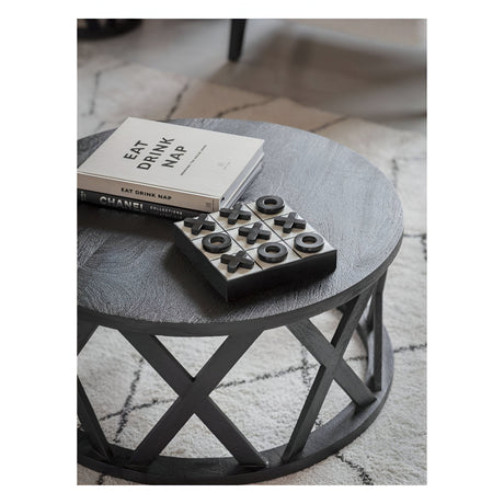 Cali Solid Wooden Coffee Table - Black