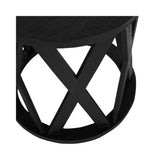 Cali Solid Wooden Set of 2 Nesting Side Tables - Black