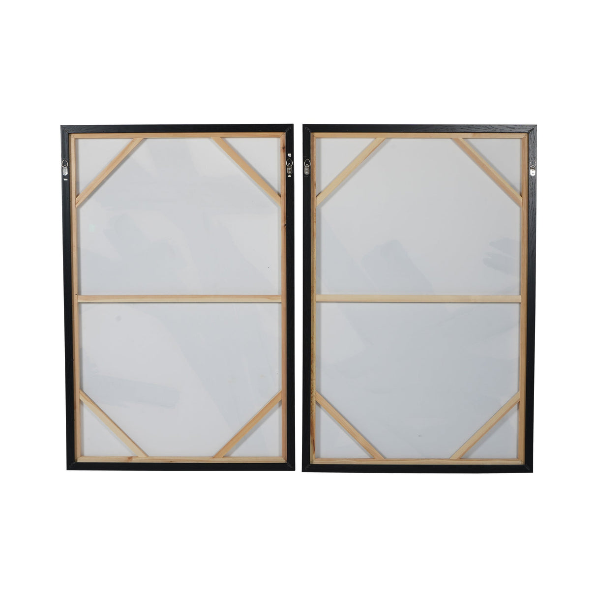Impasto Brushstrokes Set of 2 Framed Canvases - 80x120cm