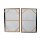 Impasto Brushstrokes Set of 2 Framed Canvases - 80x120cm