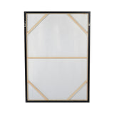 Urbanite Blue Distressed Foiled Framed Canvas - 100x140cm