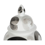 Glazed Porcelain Brushstroke Ginger Jar Vase