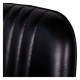 Pair of Pembroke Leather Dining Chairs - Dark Grey