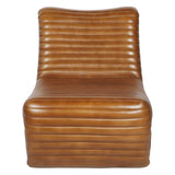 Trinity Leather Occasional Chair - Cognac Brown