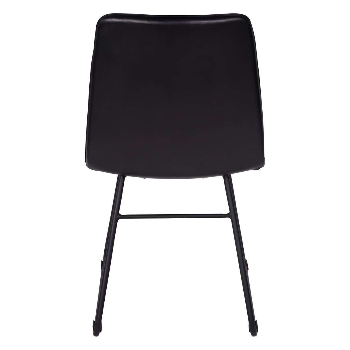 Pair of Robinson Leather Dining Chairs - Dark Grey