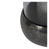 Dusky Medium Glass Hurricane - Black