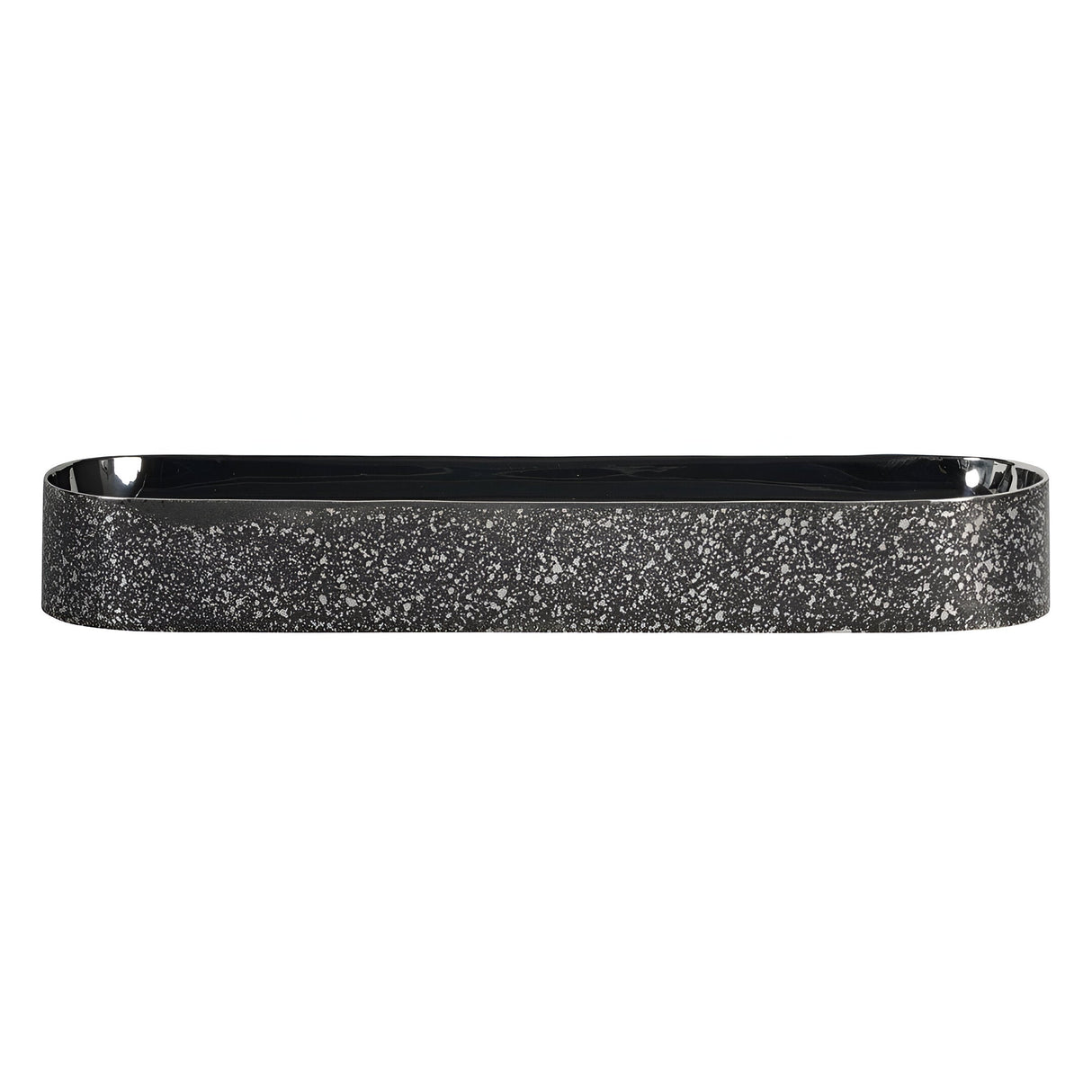 Dusky Finish Small Server - Black & Silver