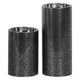 Medium Pillar Candle Holder 23cm - Dusky Grey