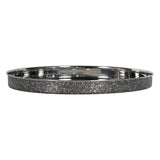 Round Bar Tray 34cm - Dusky Silver