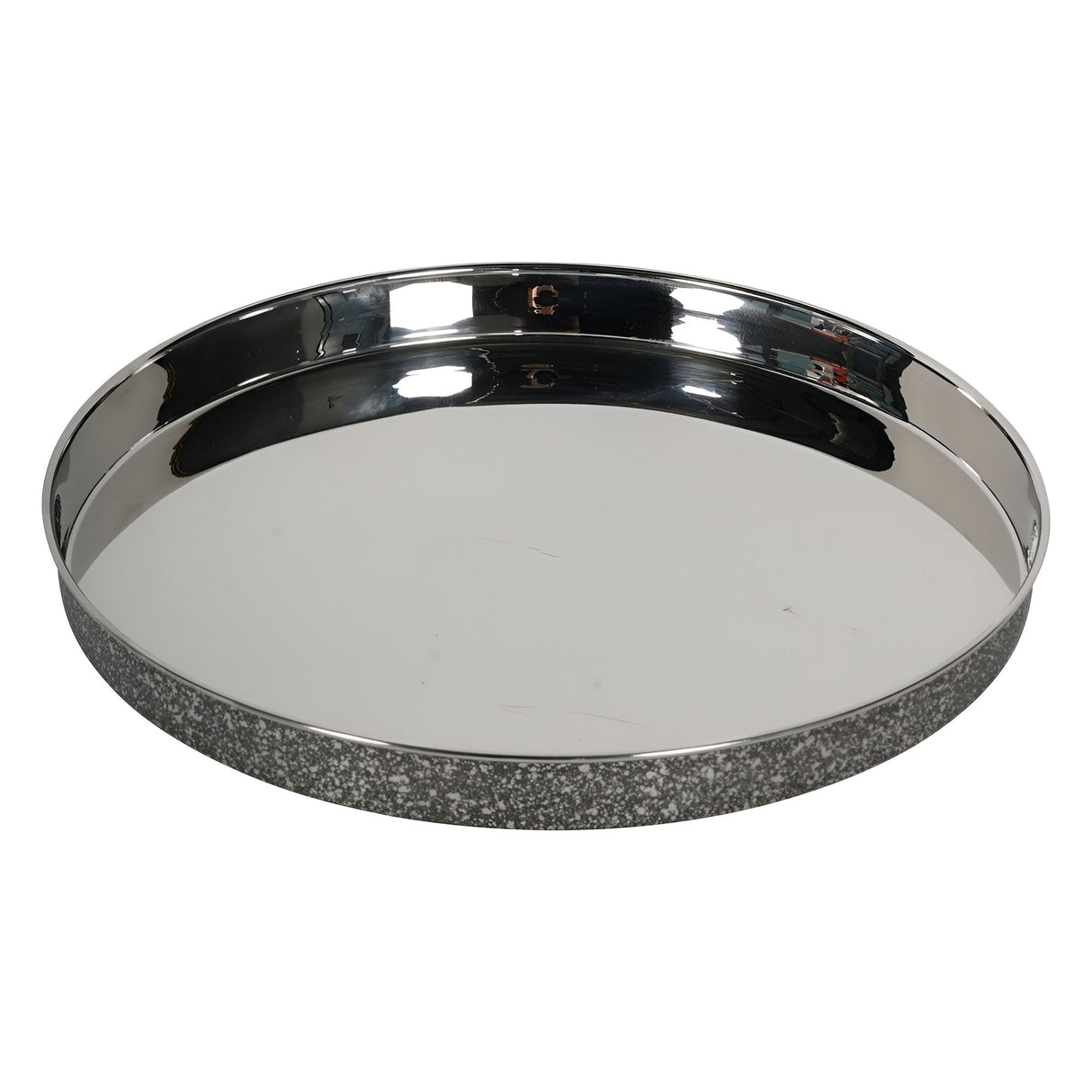 Round Bar Tray 34cm - Dusky Silver