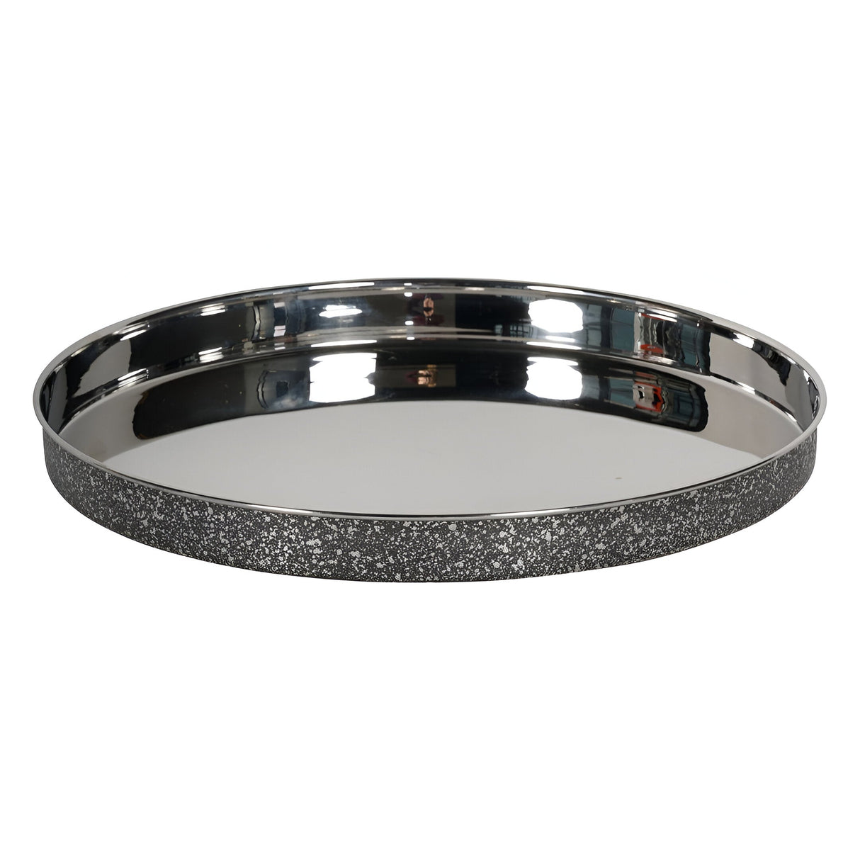 Round Bar Tray 34cm - Dusky Silver