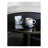Peebles Coaster Set of 4 - Grey & White